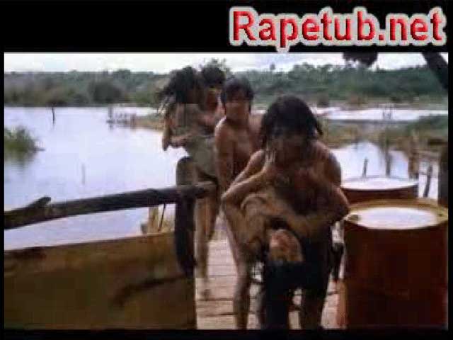 The savages crucified and raped the women.