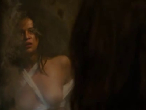 Michelle Rodriguez nude tits and nude pussy